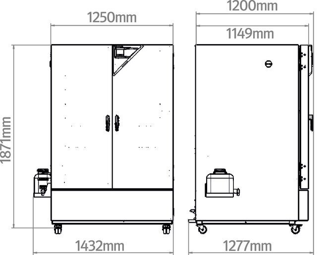KBF-S ECO 1020 standard klímakamra Peltier technológiával