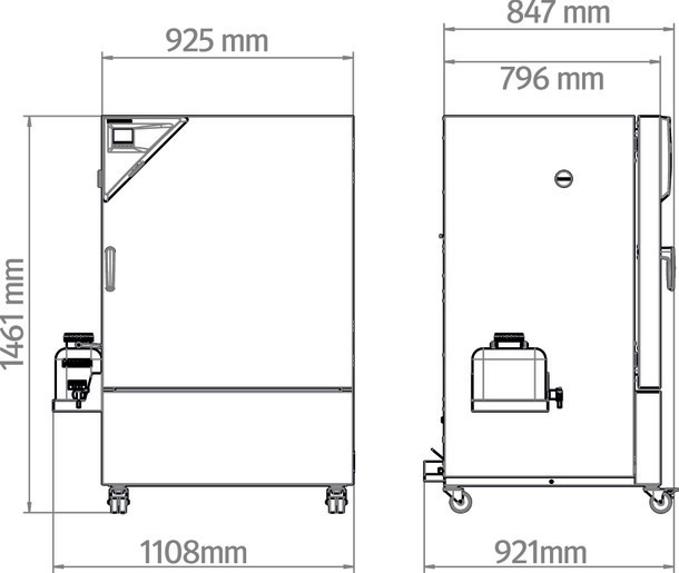 KBF-S ECO 240 standard klímakamra Peltier technológiával