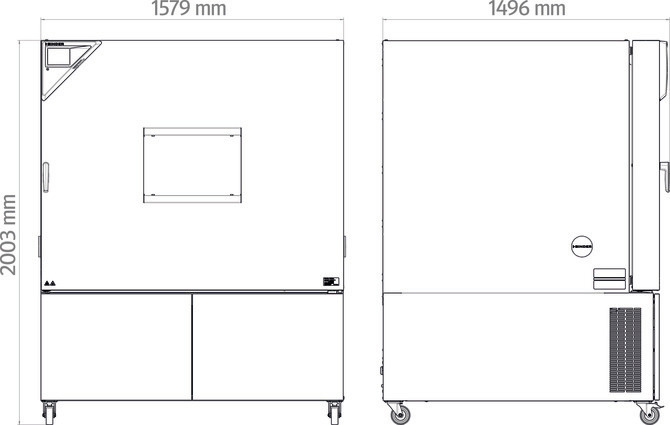Binder MKF 1020 környezetszimulációs tesztkamra párásítással