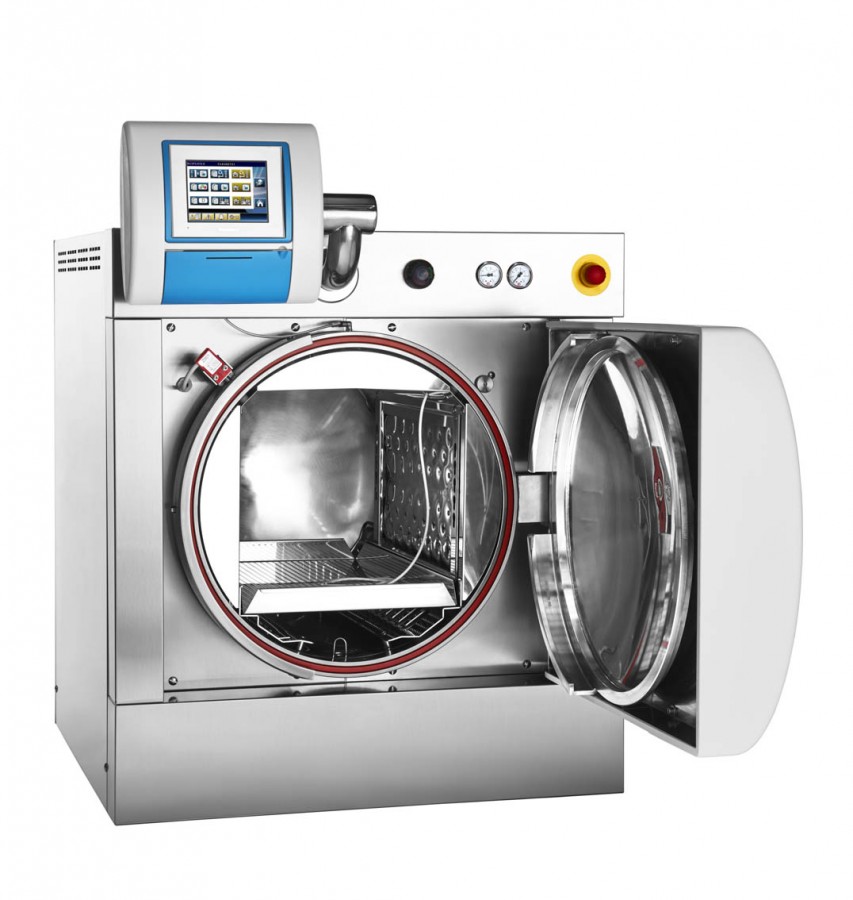 Fedegari FOB2S-TS átadó rendszerű autokláv, bioseal a kirakodási oldalon