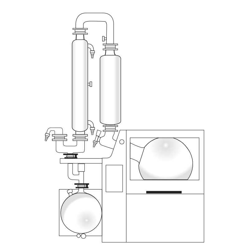 Heidolph Hei-VAP Industrial B - üvegszett: A