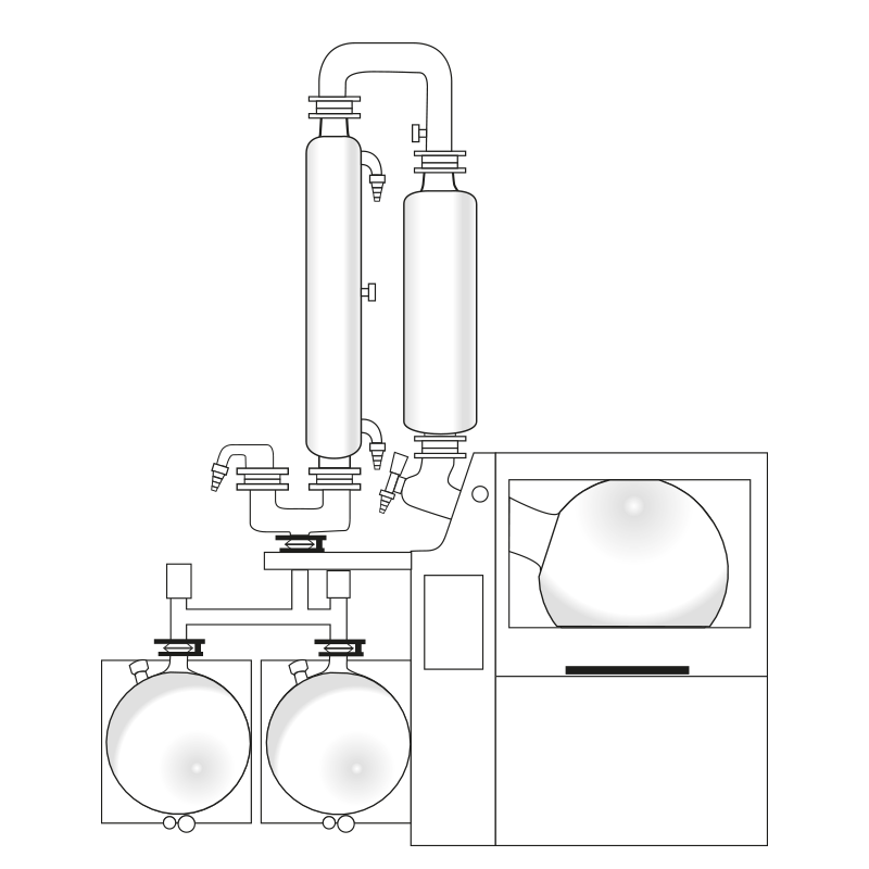 Heidolph Hei-VAP Industrial B - üvegszett: AC