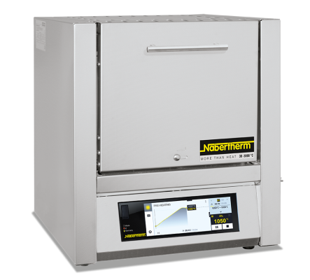 Nabertherm LT 9/11/SKM/C550 muffle furnace with embedded heating elements in the ceramic muffle